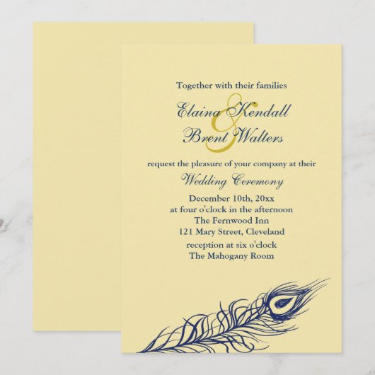 Schud je staartveren Weddenschap geel Kaart (Voorkant / Achterkant)