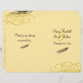 Schud je staartweddenprogramma (geel) (Voorkant / Achterkant)