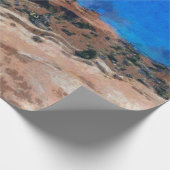 Schud op de grond tijdens een aardbeving cadeaupapier (Hoek)