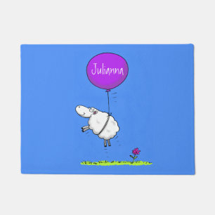 Schudballon cartoon humor illustratie deurmat