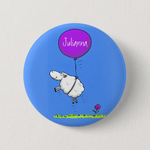 Schudballon cartoon humor illustratie ronde button 5,7 cm