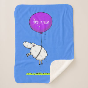 Schudballon cartoon humor illustratie sherpa deken