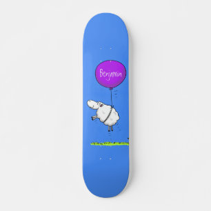 Schudballon cartoon humor illustratie skateboard