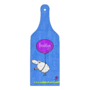Schudballon cartoon humor illustratie snijplank