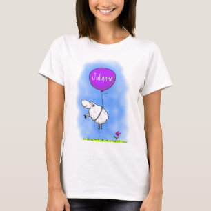 Schudballon cartoon humor illustratie t-shirt