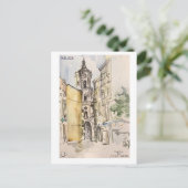 Schudboekpagina's. Málaga Briefkaart (Staand voorkant)