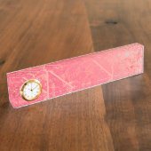 Schudbord Roze marmer Naambordje (Zijkant)