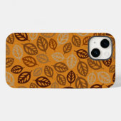 Schudbruin bladeren patroon Case-Mate iPhone case (Achterkant (horizontaal))