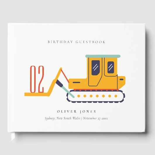 Schudde bouwvork elke dag van de leeftijd gastenboek (Voorkant)