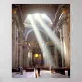 Schuddelen van zonlicht vloeien door de ramen poster (Voorkant)