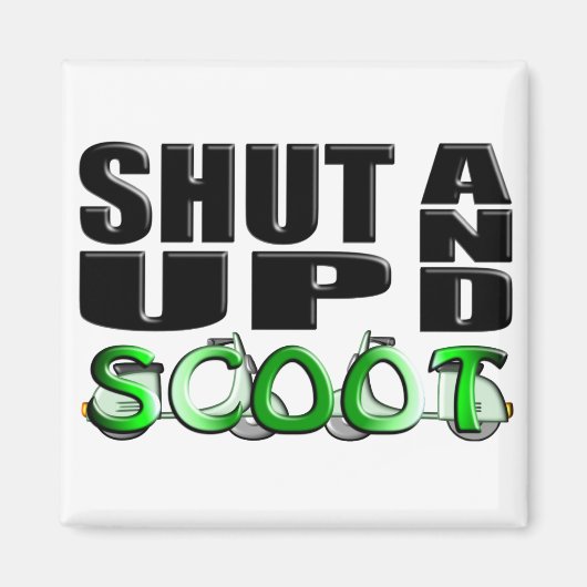 SCHUDDEN EN SCOOT MAGNEET (Voorkant)