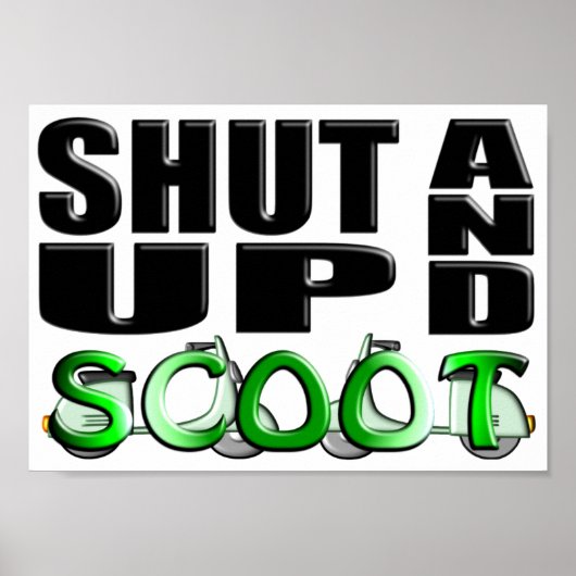 SCHUDDEN EN SCOOT POSTER (Voorkant)