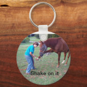 Schudden erop sleutelhanger (Voorkant)