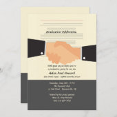 Schudden over de uitnodiging van het Afstuderen va (Voorkant / Achterkant)