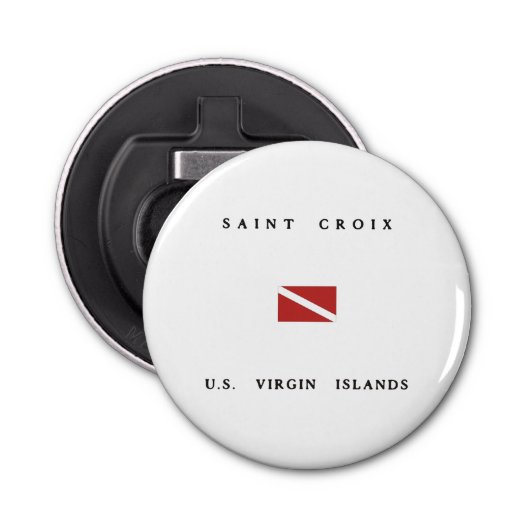 Schuddervlag Saint Croix Scuba Button Flesopener (Voorkant)