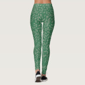 Schudgroen abstract patroon leggings (Achterkant)