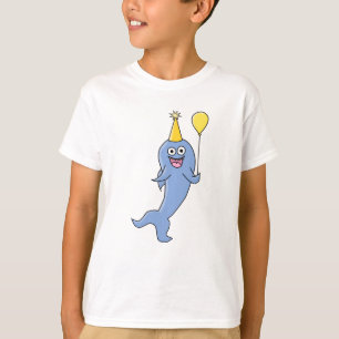 Schudhaai met Birthday ballon. T-shirt
