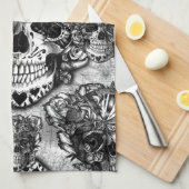 Schudkeelpatroon Theedoek (Quarter Fold)