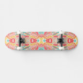 Schudkleurig  bloempatroon skateboard (Horizontaal)