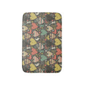 Schudliefdesbundelpatroon met harten badmat (Voorkant Verticaal)