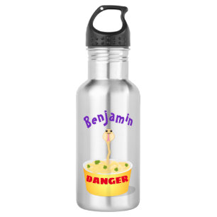 Schudnoedels, cartoon illustratie humor waterfles