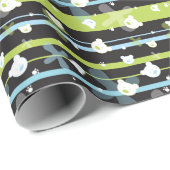 Schudpatroon met kleine beren cadeaupapier (Rol Hoek)