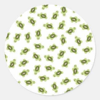 Schudschildpad Ronde Sticker