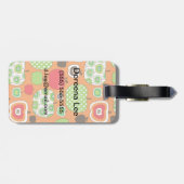 Schudschilfering van appelen bagagelabel (Achterkant horizontaal)