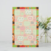 Schudschilfering van appelen briefpapier (Staand voorkant)