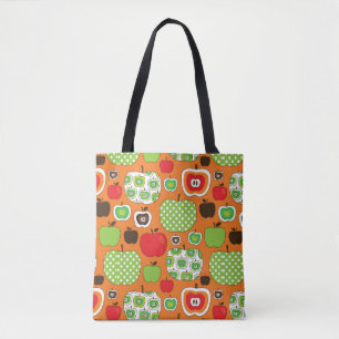 Schudschilfering van appelen tote bag