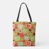 Schudschilfering van appelen tote bag (Achterkant)
