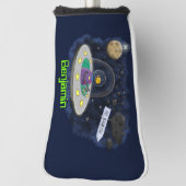 Schudvis uit de cartoon van de ruimte golfheadcover (Draai 90)