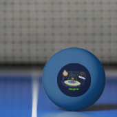Schudvis uit de cartoon van de ruimte pingpongballen (Net)