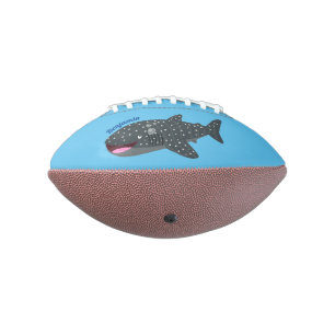 Schudwalvishaai blij met cartoon illustratie american football