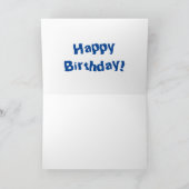 Schudwalvishaai blij met cartoon illustratie kaart (Binnen)