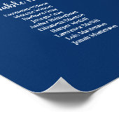 Schudzangbord van marineslag poster (Hoek)