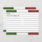 Schuffel Blank Recipe Kaarten (Voorkant / Achterkant)