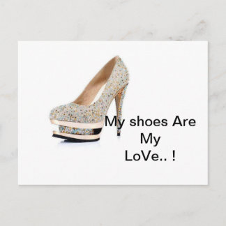 schuh- Postkarte Briefkaart