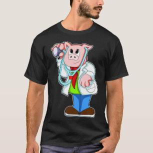 Schuif als Doctor met Stethoscoop T-shirt