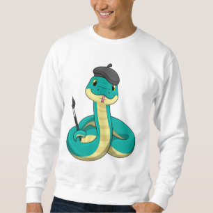 Schuif als Schilder met de borstel van de Verf Trui