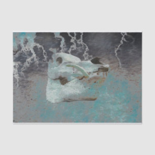 Schuif Blauwgroen grijze  textuur ontkoppelen Tissuepapier