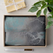 Schuif Blauwgroen grijze  textuur ontkoppelen Tissuepapier (Geschenk)