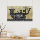 Schuif de machine poster (Keuken)