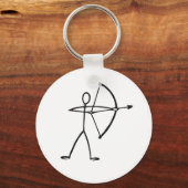 Schuif de overhemden en cadeaus van de boogschutte sleutelhanger (Voorkant)