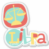 Schuif de Scales Zodiac Contour Sticker (Voorkant)