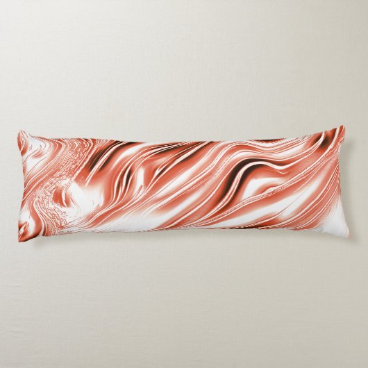 Schuif de zalm naar de rode lange golvende sporen lichaamskussen (Achterkant)