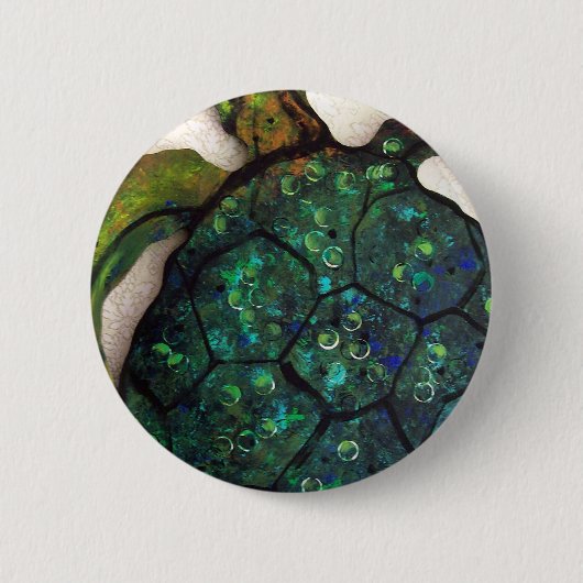 Schuif de Zee schildpad Ronde Button 5,7 Cm (Voorkant)