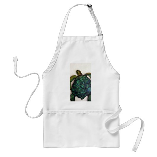 Schuif de Zee schildpad Standaard Schort (Voorkant)