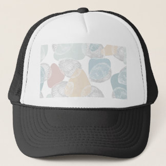 Schuif elegant naadloos patroon aan trucker pet