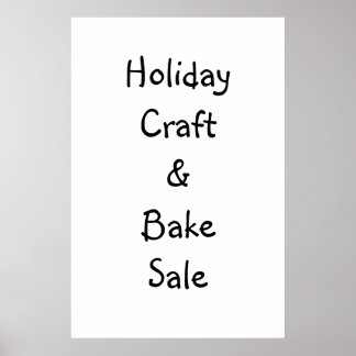 Schuif- en bake-verkoopbord poster
